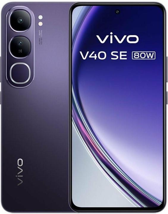 Image du produit Vivo V40 SE 80W (256 Go, Noir, Noir impérial, 6.67", Double SIM hybride, 5G)