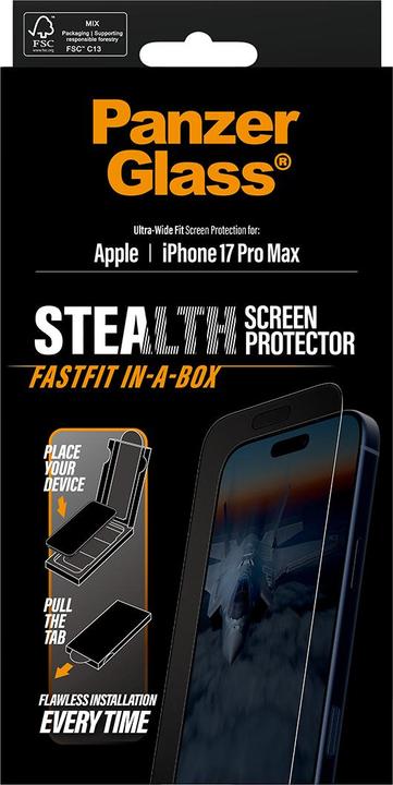Actual product image PanzerGlass Privacy Displayschutz (1 Piece, Apple iPhone 17 Pro Max)