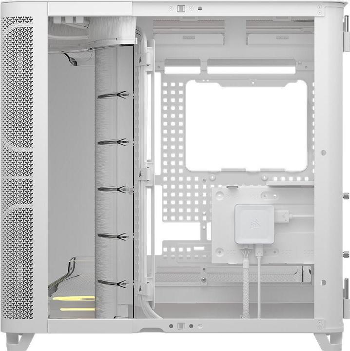 Actual product image Corsair AIR 5400 LX-R RGB LINK WHITE MID (ATX, mATX, E-ATX, Mini-ITX)