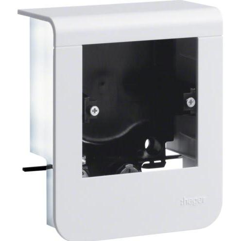 Hager, Kabelschutz + Kabelführung, Geräteträger univ. SL200559019010 design f.UP+Rahmen 20x55mm reinweiss (110 mm)