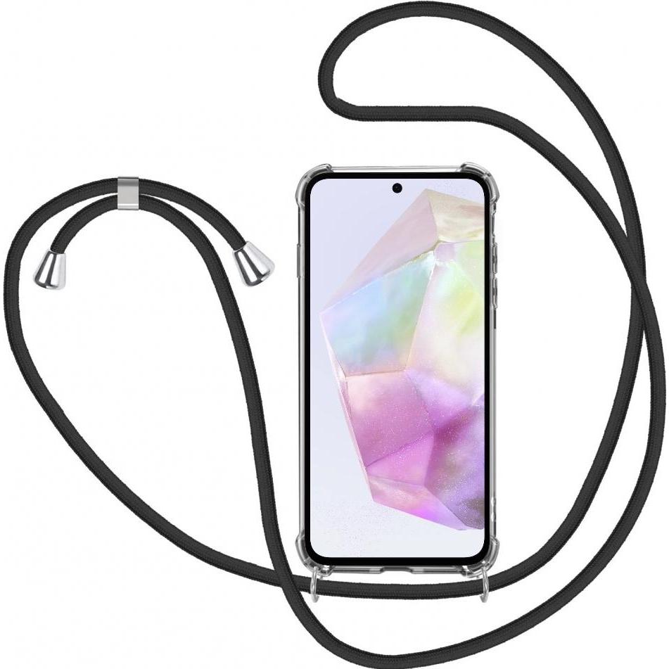 Screenguard Samsung Galaxy A35 5G Loopster Necklace Hülle, Handykette, Transparent