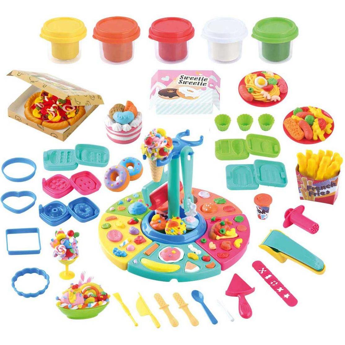 PlayGo Luxus-Essgeschirr-Set aus Ton – 5 Tontöpfe