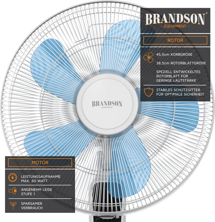 Image du produit Brandson Ventilateur sur pied (57 dB)
