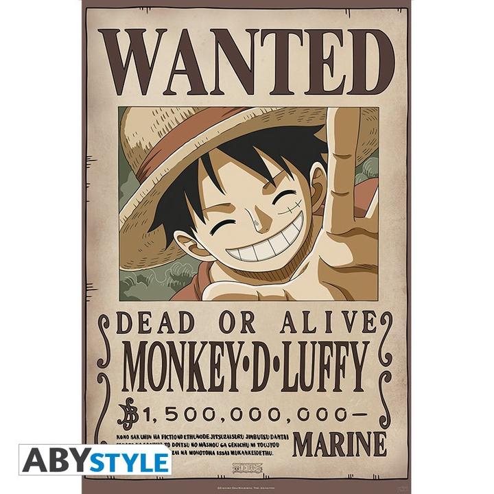 ABYstyle ONE PIECE - Poster "Wanted Luffy New 2" 91.5x61 (91,5 x 61 cm)