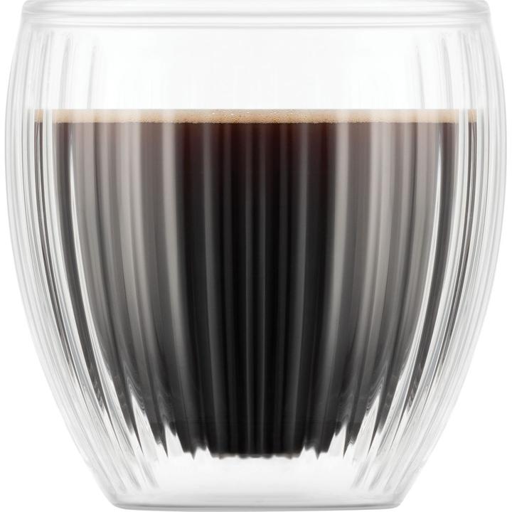 Actual product image Bodum Verre à boire Pavina double paroi cannelé 2 pièces 0.2 l (0.20 l, 2x)