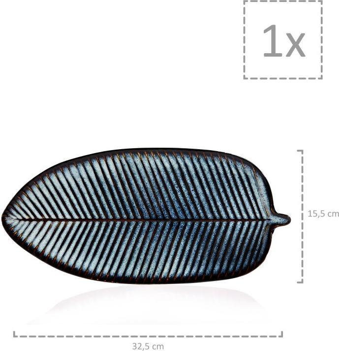 Produktbild Sänger Geschirr Servierteller Tokio in Blattoptik