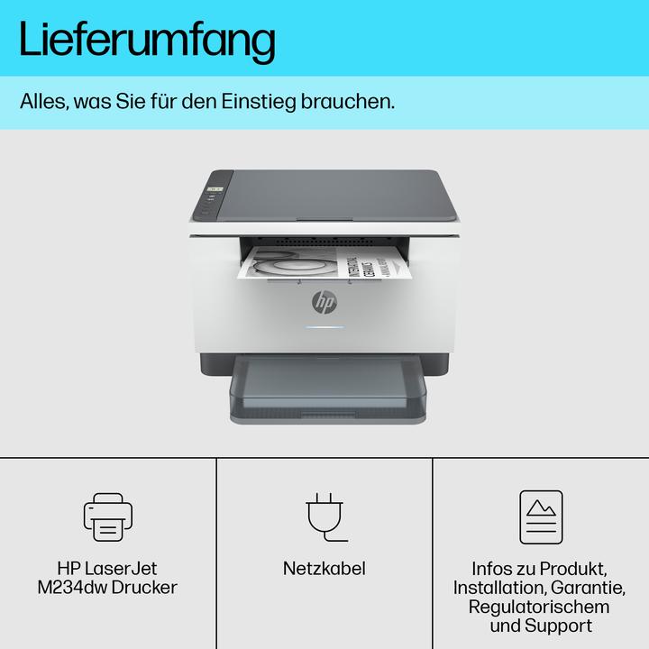 Produktbild HP LaserJet MFP M234dw (Laser, Schwarz-Weiss)