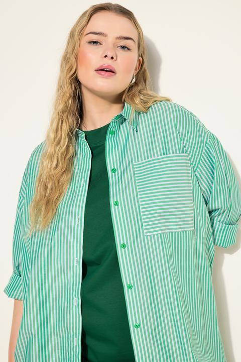Immagine prodotto Studio Untold Camicia dal taglio oversize con righe, collo da camicia e maniche lunghe (42, 44)