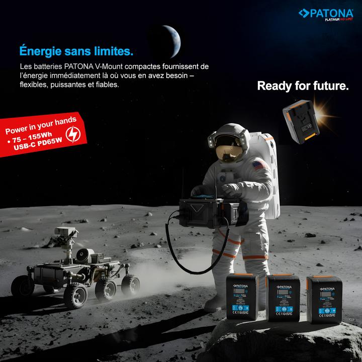 Actual product image Patona Platinum V-Mount BP-155W (Camera battery)
