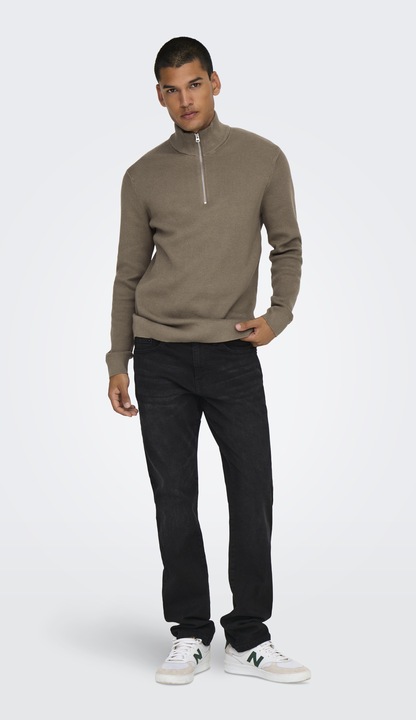Produktbild Only & Sons Normal geschnitten Hoch geschlossen Pullover Strickpullover (XL)