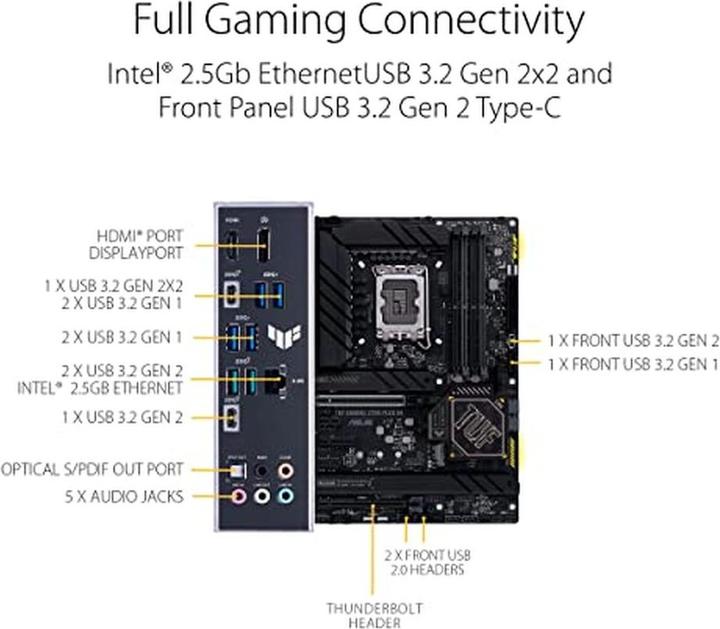Actual product image ASUS TUF GAMING Z790-PLUS D4 (LGA 1700, Intel Z790, ATX)