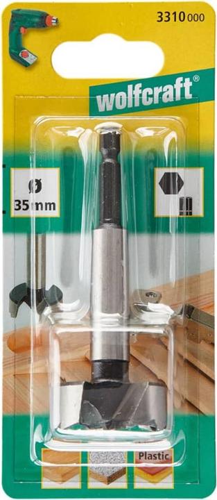 Produktbild wolfcraft 1 Forstnerbohrer Schaft 6-kant ø35x90mm (35 Millimeter)