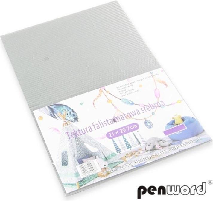 Actual product image Polsirhurt A4 Wellpappe, mattsilber, 5 Stk (A4)