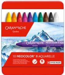 Image du produit Caran d'Ache Neocolor II Aquarelle Metallschachtel (Multicolore, 84 x)