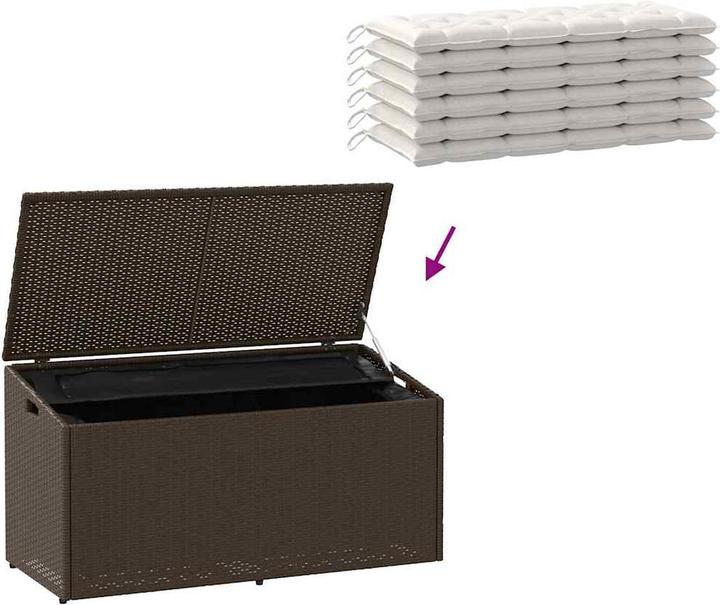 Actual product image vidaXL Garten-Aufbewahrungsbox