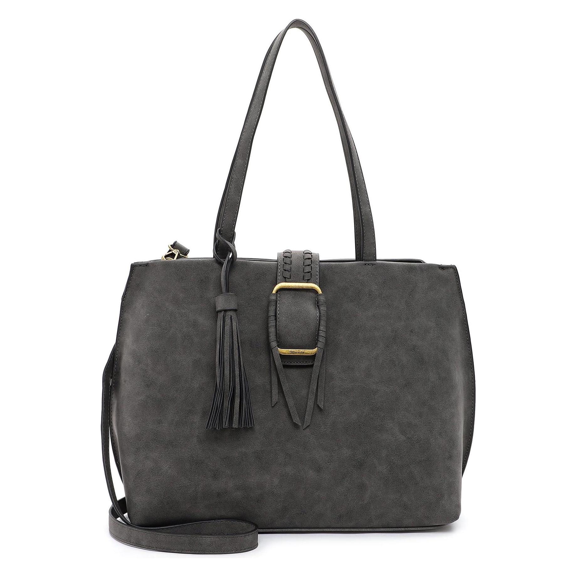 Tamaris, Damen, Tasche, Shopper Janina, Grau, (17 l)