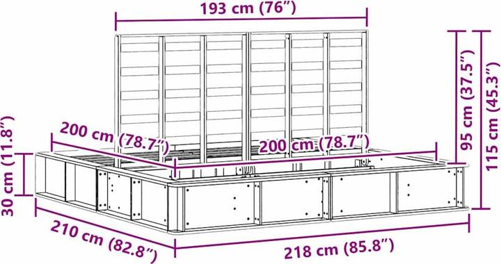 Immagine prodotto vidaXL Letto (180 x 200 cm)