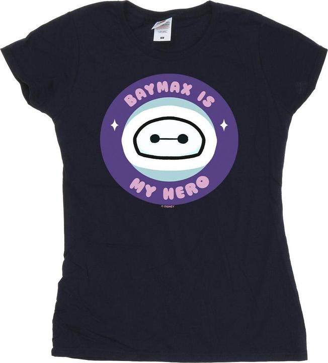 Disney Womens/Ladies Big Hero 6 Baymax My Hero Pocket Cotton T-Shirt (M)