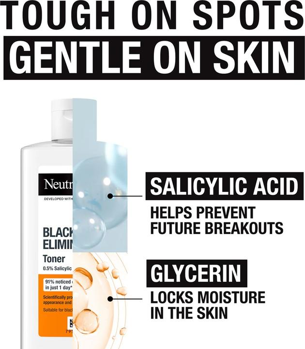 Actual product image Neutrogena Blackhead Eliminating Toner (Face toner, 200 ml)