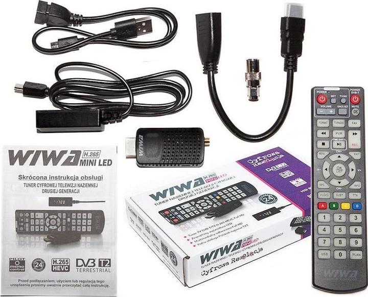 Immagine prodotto Wiwa Sintonizzatore Dvbtt2 H265 Mini LED (DVB-T2, DVB-T/T2)