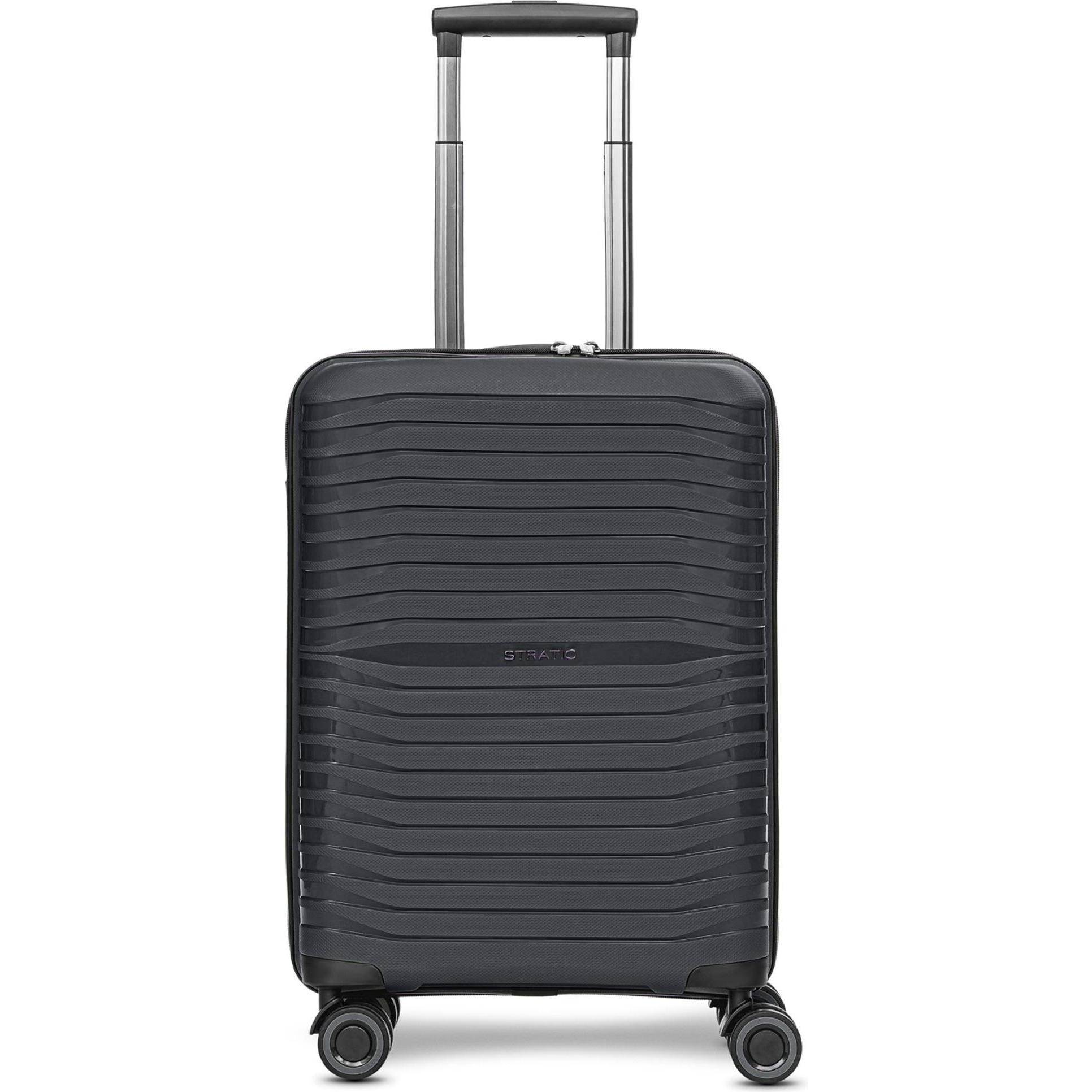 Thumbnail - Stratic, Koffer, Shine 4 Rollen Kabinentrolley 55 cm, Schwarz, (34 l, Handgepäck (bis 50l))