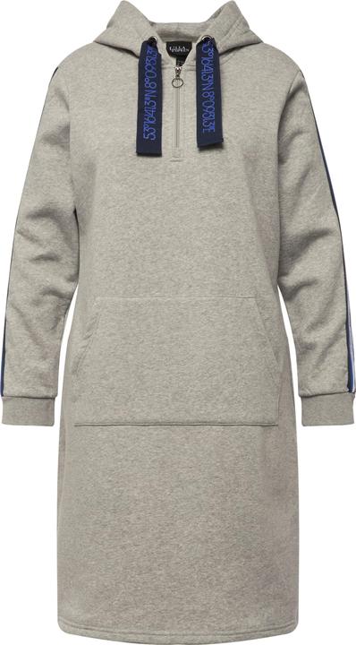 Produktbild Ulla Popken Sweatkleid, A-Linie, Kapuze, Glitzerstreifen, Langarm (46, 48)