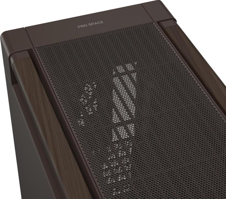 Produktbild ASUS case PROART PA602 WALNUT WOOD RETRO METAL, Mid Tower, hnědá (ATX, DTX, mATX, Mini-DTX, Mini-ITX)