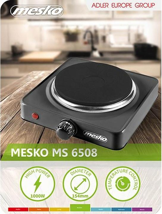 Produktbild Mesko MS 6508 Kochfeld Arbeitsplatte Versiegelte Platte 1 Zone(n)