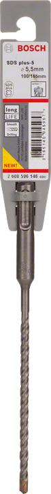 Actual product image Bosch Professional Zubehör Hammer drill SDS plus-5, 5.5 x 100 x 165 mm (5.5 mm)