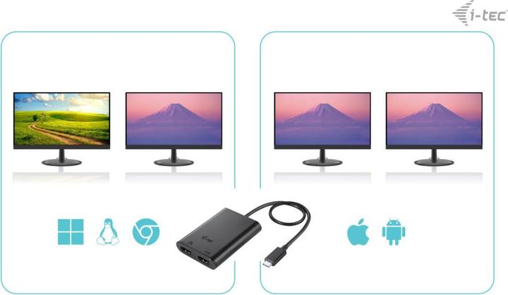 Produktbild i-tec USB-C zu (HDMI, 6 cm)