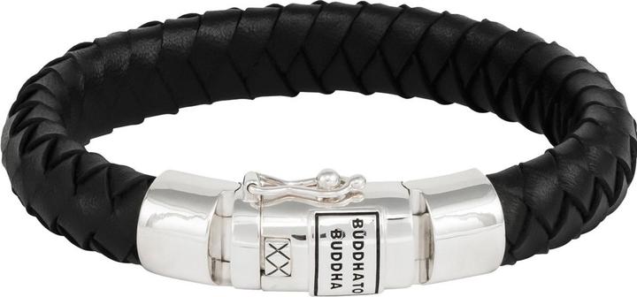 Immagine prodotto Buddha to Buddha Bracciale Ben Nero (21 cm, Argento 925, Cuoio)