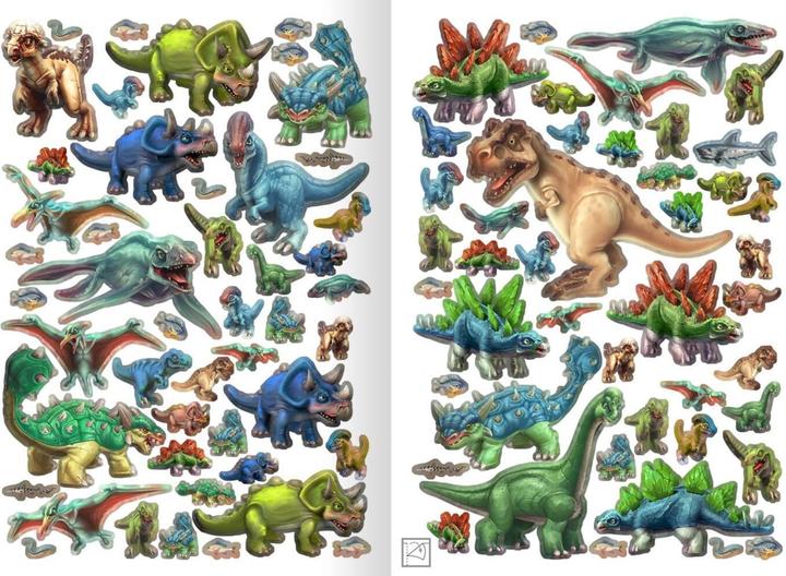 Produktbild WOW! Das Metallic-Stickerbuch - Dinos