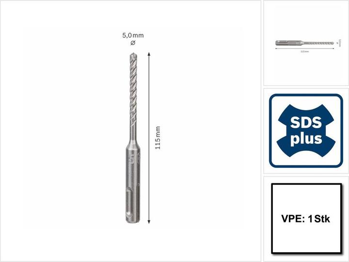 Actual product image Bosch Professional Zubehör Hammer drill 5 mm Accessories (5 mm)