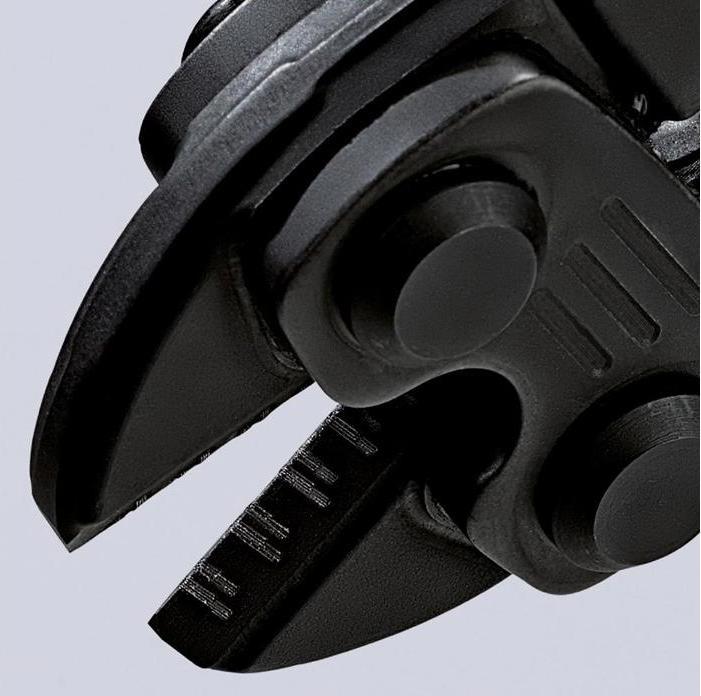 Image du produit Knipex Coupe-boulon compact DIN ISO 5743 L.200mm forme 0 droite sans encoche noir atram. Poignées K... (255 mm)