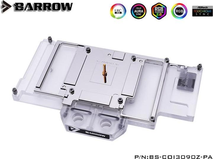Actual product image Barrow LRC2.0 full coverage GPU Water Block for Colorful BATTLEAX 3090 Aurora
