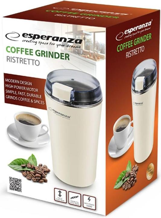 Produktbild Esperanza EKC008W Kaffeemühle Weiss 160 W