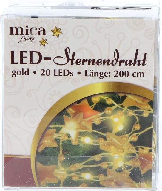 Actual product image MICA Living 20 LED fairy lights - stars - 2 m - gold (2 m)