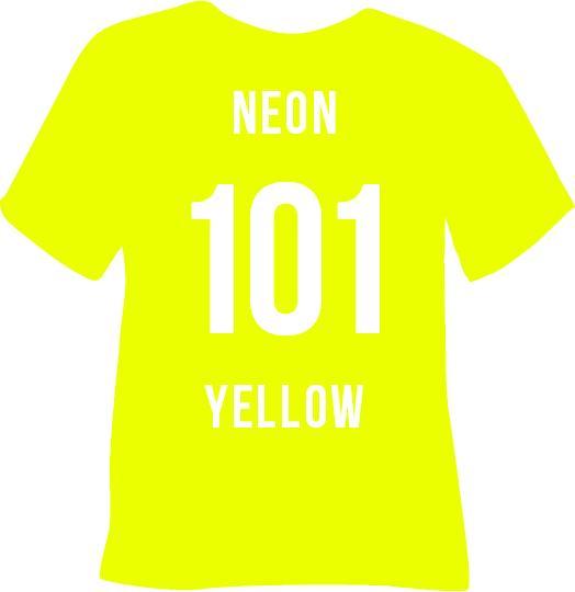 Image du produit Poli-tape Aufbügelfolie Tubitherm Flock, 30.5 x 61 cm, Neon Gelb