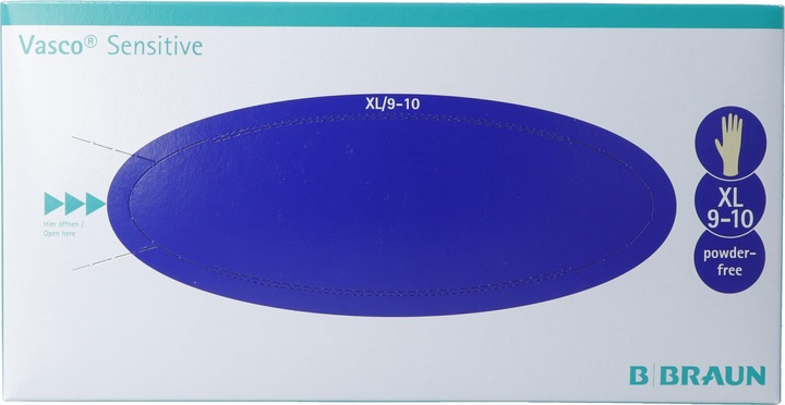 Produktbild B.Braun Sensitive Latexhandschuhe XL (90 Stk) (XL)
