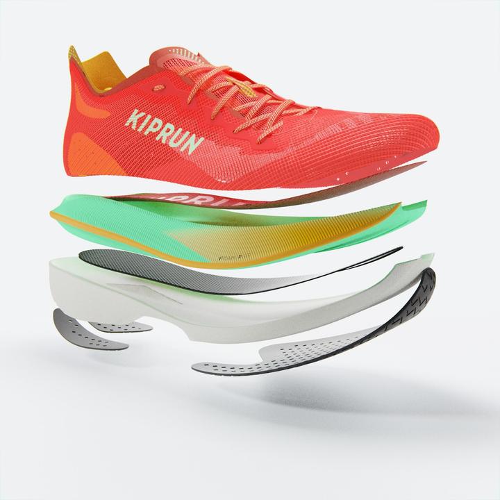 Actual product image Kiprun Men's KD900X LD2 Running Shoes - Orange/Green (47)