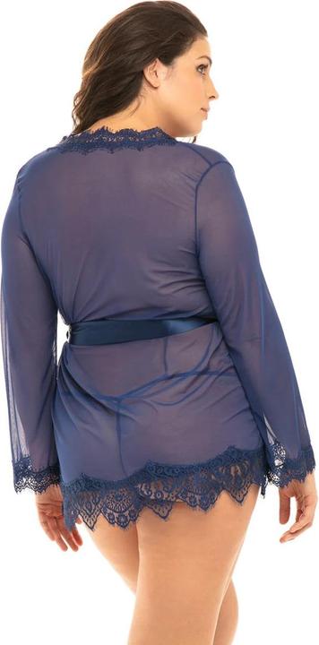 Produktbild OhLaLa Cheri Curvy Sheer Shortie Robe "Provence" (3XL, 4XL)