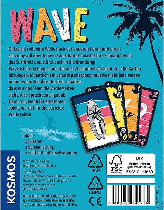 Produktbild Kosmos Wave (Deutsch, 2 - 4 Spieler)