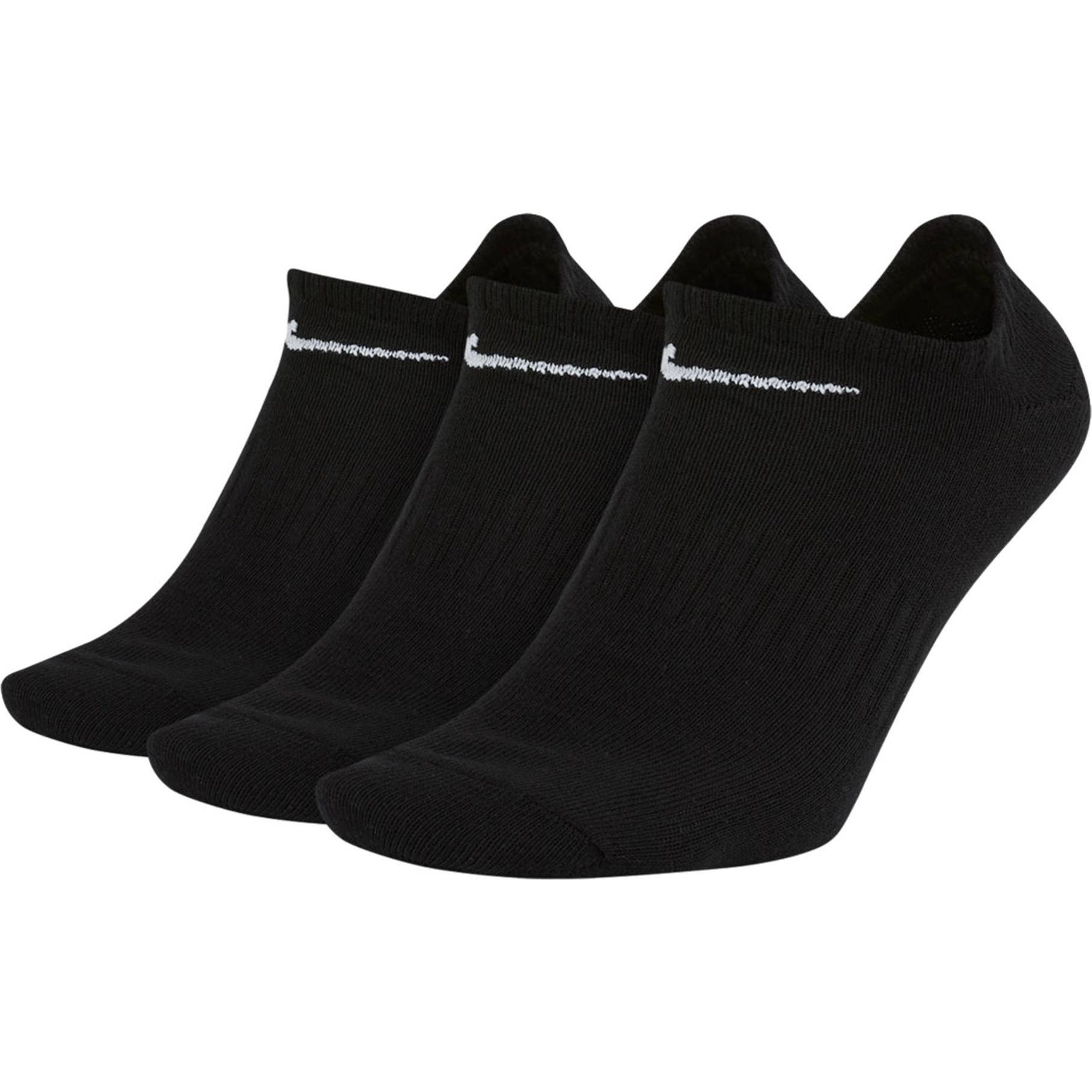 Nike, Unisex, Socken, Everyday Lightweight No-Show, Schwarz, (3er Pack, 46 - 50)