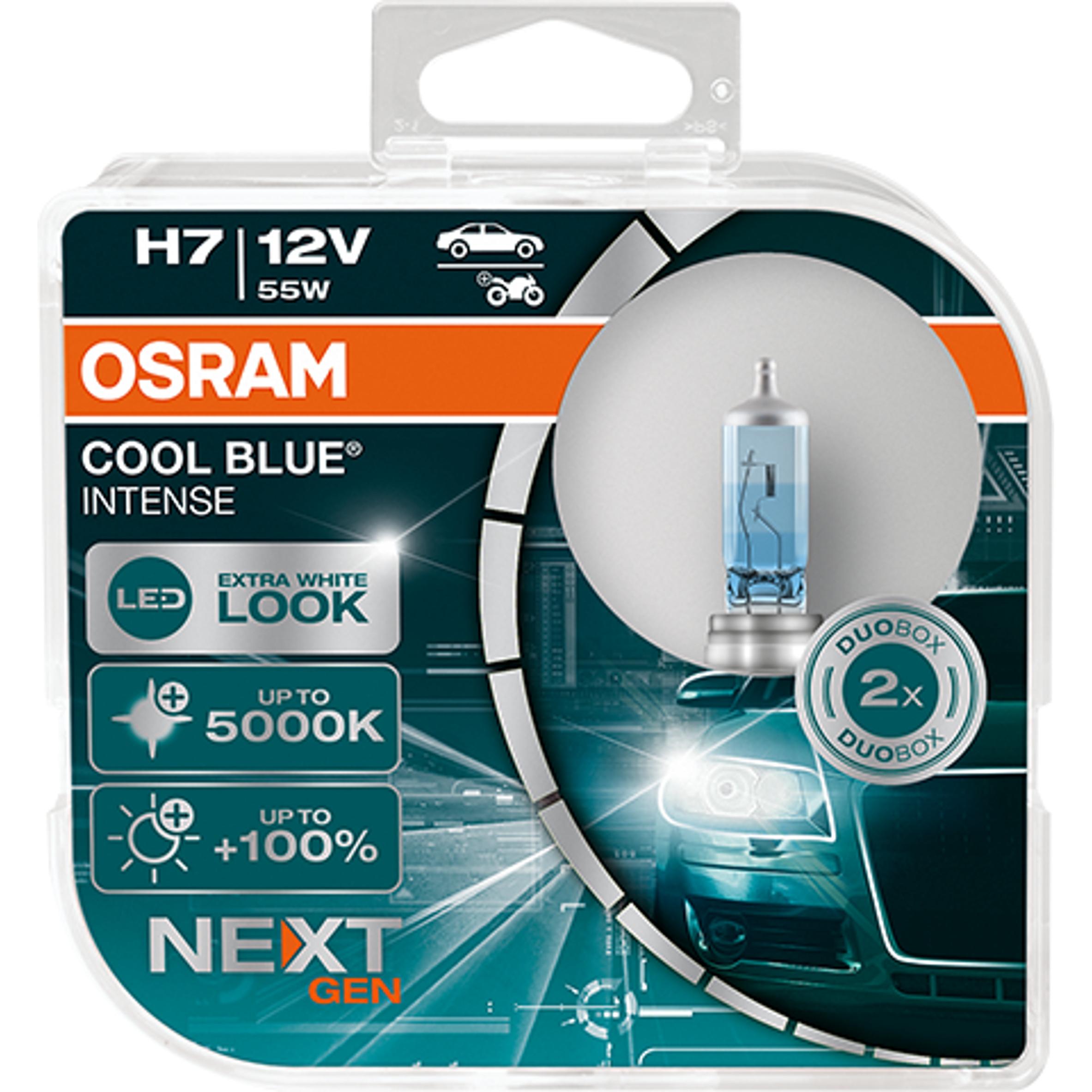 Osram, Illuminazione auto, Lampadina per fari H7 55W 12V 64210 CBN COOL BLUE (H7)