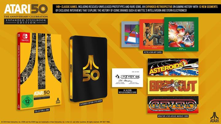 Produktbild Atari 50: The Anniversary Celebration - Expanded Edition Steelbook (Switch, DE)