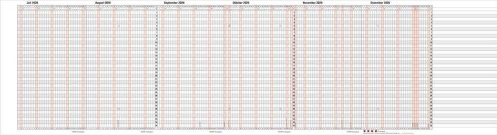 Actual product image Güss Holiday planner 230x30cm