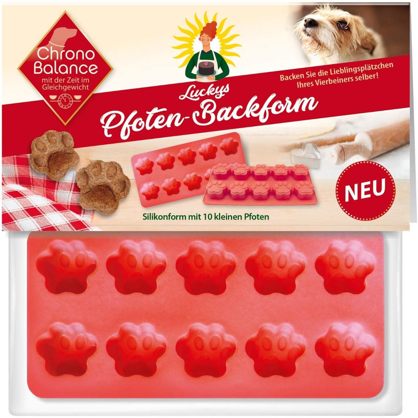 ChronoBalance Pfotenform (10Pfoten) - Eisform/ Backform (rot), Futternapf