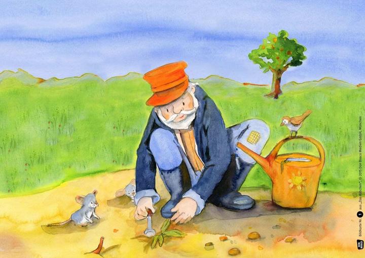 Produktbild Kamishibai Bildkartenset - Das Rübchen (Deutsch, Petra Lefin, 2023)