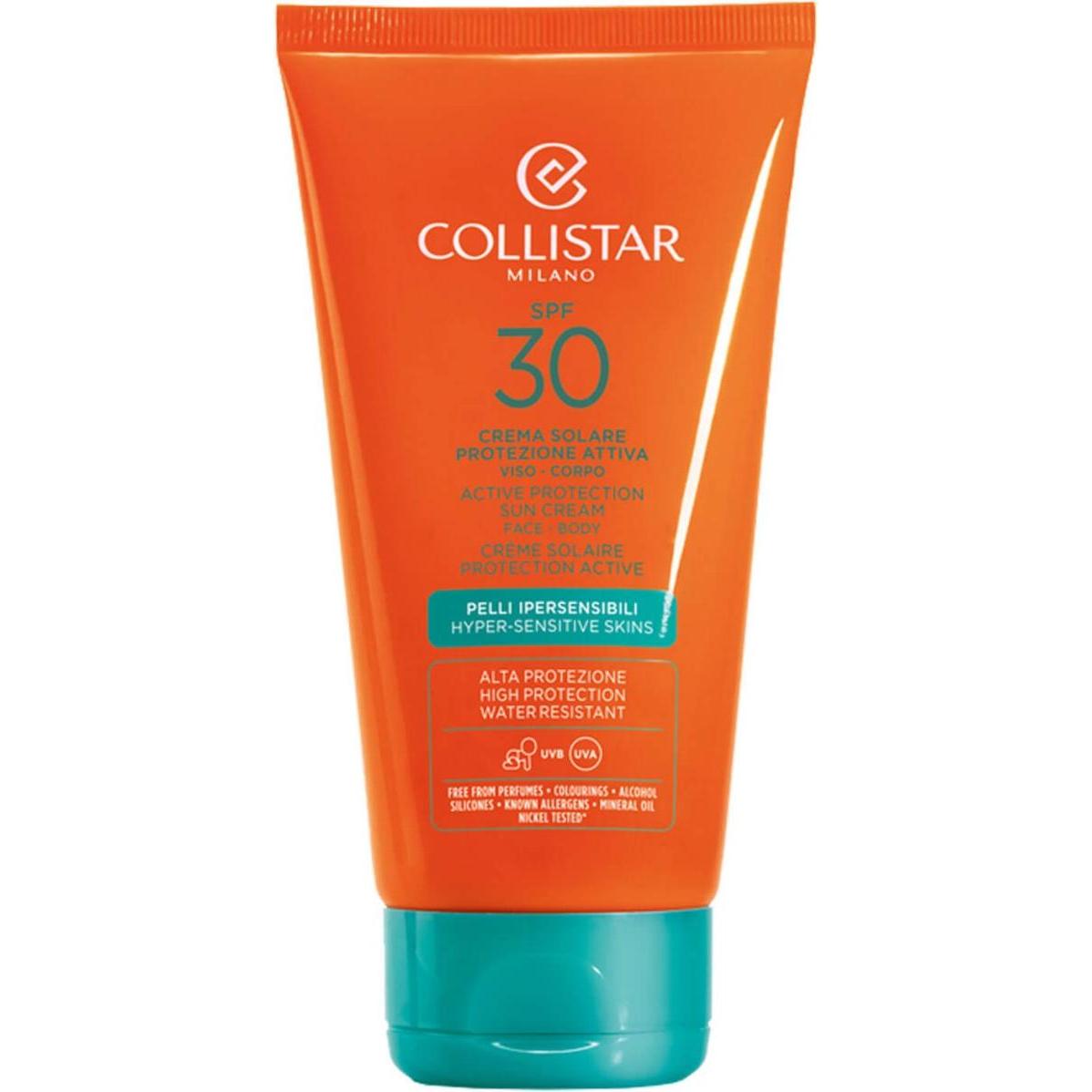 Collistar, Sonnencreme, CS Sun - Active Protection Sun Cream face & body SPF30 (Sonnencreme, SPF 30, 150 ml, 150 g)