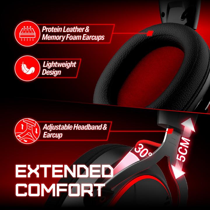 Actual product image OXS Storm G2 Wireless Gaming Headset 7.1 Virtual Surround Sound (Cable, Wireless)